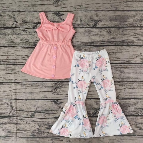 Other - Boutique Rose 🌹 Floral Bow Pants Set